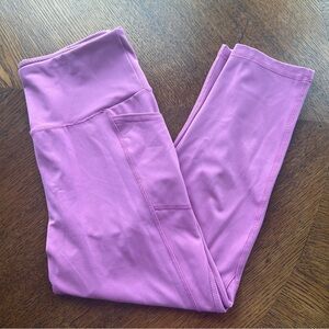 Gottex Inter-Luxe Women's Pink Cropped Yoga Workout Leggings Pants Sz Medium